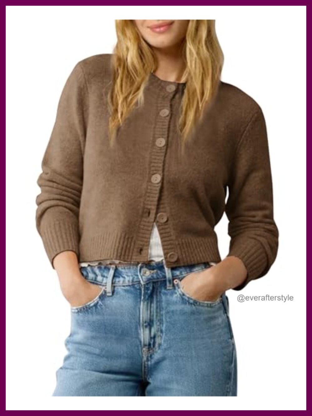 Cropped Cardigan Sweater Lightweight Long Sleeve Button-Up Shrug Layer